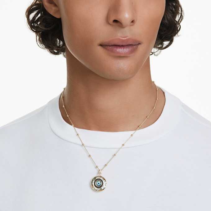 Symbolica-Anhänger «Evil Eye», mittelgross, mehrfarbig, vergoldet Symbolica-Anhänger «Evil Eye», mittelgross, mehrfarbig, vergoldet