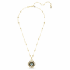 Symbolica-Anhänger «Evil Eye», mittelgross, mehrfarbig, vergoldet Symbolica-Anhänger «Evil Eye», mittelgross, mehrfarbig, vergoldet