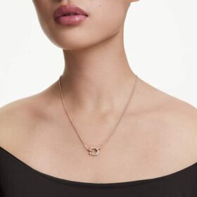 Symbolica-Anhänger Pavé, Hufeisen, weiss, roségoldfarben plattiert Symbolica-Anhänger Pavé, Hufeisen, weiss, roségoldfarben plattiert