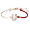 Symbolica-Armband mit Kristallperle, Pavé, Hufeisen, weiss, roségoldfarben plattiert