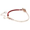 Symbolica-Armband mit Kristallperle, Pavé, Hufeisen, weiss, roségoldfarben plattiert