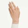 Symbolica Armreif Pavé, Hufeisen, weiss, roségoldfarben plattiert