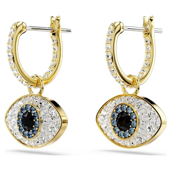 Symbolica-Ohrringe «Evil Eye», blau, vergoldet Symbolica-Ohrringe «Evil Eye», blau, vergoldet