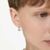 Symbolica-Ohrringe «Eye», mehrfarbig, roségoldfarben plattiert