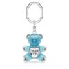 Teddy-Schlüsselanhänger, blau, rhodiniert Teddy-Schlüsselanhänger, blau, rhodiniert