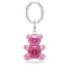 Teddy-Schlüsselanhänger, rosa, rhodiniert Teddy-Schlüsselanhänger, rosa, rhodiniert