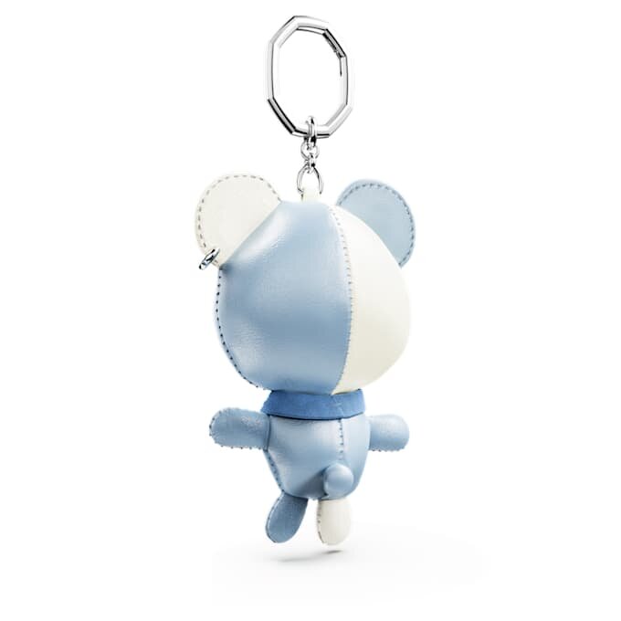 Teddy-Taschenanhänger, Bär, blau, rhodiniert Teddy-Taschenanhänger, Bär, blau, rhodiniert