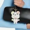 Teddy-Taschenanhänger, mehrfarbig, goldfarben plattiert Teddy-Taschenanhänger, mehrfarbig, goldfarben plattiert