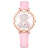 Teddy-Uhr Swiss Made, Lederarmband, rosa, roségoldfarben Teddy-Uhr Swiss Made, Lederarmband, rosa, roségoldfarben