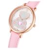 Teddy-Uhr Swiss Made, Lederarmband, rosa, roségoldfarben Teddy-Uhr Swiss Made, Lederarmband, rosa, roségoldfarben
