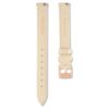 Uhrenarmband 12 mm (0.47″) breit, Leder, beige, roségoldfarben Uhrenarmband 12 mm (0.47″) breit, Leder, beige, roségoldfarben
