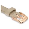 Uhrenarmband 12 mm (0.47″) breit, Leder, beige, roségoldfarben Uhrenarmband 12 mm (0.47″) breit, Leder, beige, roségoldfarben