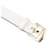 Uhrenarmband 12 mm (0.47″) breit, Leder, weiss, champagnerfarbene Goldoptik Uhrenarmband 12 mm (0.47″) breit, Leder, weiss, champagnerfarbene Goldoptik