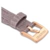 Uhrenarmband 13 mm (0.51″) breit, Leder, grau, roségoldfarben Uhrenarmband 13 mm (0.51″) breit, Leder, grau, roségoldfarben