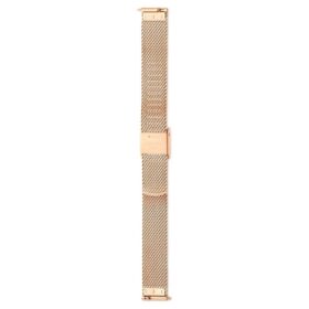 Uhrenarmband, 13 mm (0.51″) breit, Metall, roségoldfarben, roségoldfarbene Oberfläche