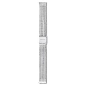 Uhrenarmband 13 mm (0.51″) breit, Metall, silberfarben, Edelstahl
