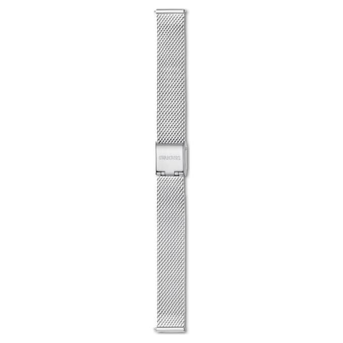 Uhrenarmband 13 mm (0.51″) breit, Metall, silberfarben, Edelstahl Uhrenarmband 13 mm (0.51″) breit, Metall, silberfarben, Edelstahl