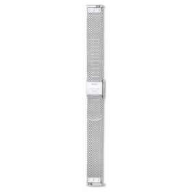 Uhrenarmband 13 mm (0.51″) breit, Metall, silberfarben, Edelstahl