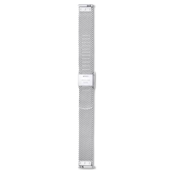 Uhrenarmband 13 mm (0.51″) breit, Metall, silberfarben, Edelstahl Uhrenarmband 13 mm (0.51″) breit, Metall, silberfarben, Edelstahl