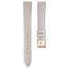 Uhrenarmband, 14 mm (0.55″) breit, Leder, grau, roségoldfarben Uhrenarmband, 14 mm (0.55″) breit, Leder, grau, roségoldfarben