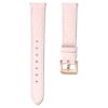 Uhrenarmband 15 mm (0.59″) breit, Leder mit Ziernähten, rosa, roségoldfarben Uhrenarmband 15 mm (0.59″) breit, Leder mit Ziernähten, rosa, roségoldfarben