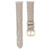 Uhrenarmband 16 mm (0.63″) breit, Leder mit Ziernähten, beige, roségoldfarben Uhrenarmband 16 mm (0.63″) breit, Leder mit Ziernähten, beige, roségoldfarben