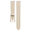 Uhrenarmband 16 mm (0.63″) breit, Leder mit Ziernähten, grau, roségoldfarben Uhrenarmband 16 mm (0.63″) breit, Leder mit Ziernähten, grau, roségoldfarben