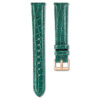 Uhrenarmband 16 mm (0.63″) breit, Leder mit Ziernähten, grün Uhrenarmband 16 mm (0.63″) breit, Leder mit Ziernähten, grün