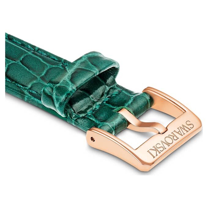 Uhrenarmband 16 mm (0.63″) breit, Leder mit Ziernähten, grün Uhrenarmband 16 mm (0.63″) breit, Leder mit Ziernähten, grün
