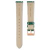 Uhrenarmband 16 mm (0.63″) breit, Leder mit Ziernähten, grün Uhrenarmband 16 mm (0.63″) breit, Leder mit Ziernähten, grün