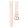 Uhrenarmband 16 mm (0.63″) breit, Leder mit Ziernähten, rosa, roségoldfarben
