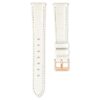 Uhrenarmband 16 mm (0.63″) breit, Lederarmband, weiss Uhrenarmband 16 mm (0.63″) breit, Lederarmband, weiss