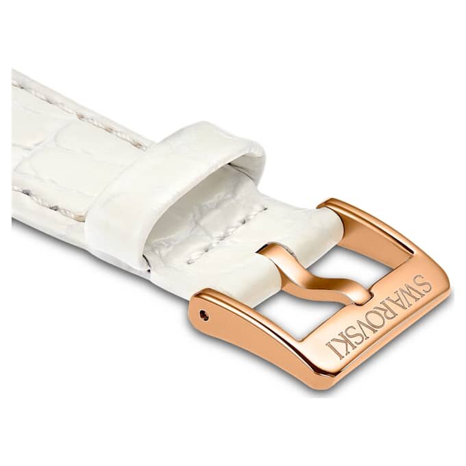 Uhrenarmband 16 mm (0.63″) breit, Lederarmband, weiss Uhrenarmband 16 mm (0.63″) breit, Lederarmband, weiss