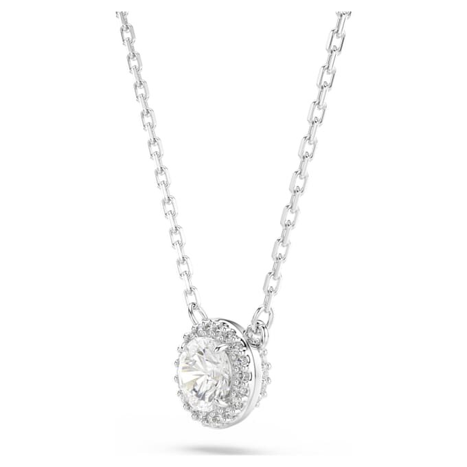 Una Angelic Anhänger, Rundschliff, Pavé, weiss, rhodiniert Una Angelic Anhänger, Rundschliff, Pavé, weiss, rhodiniert