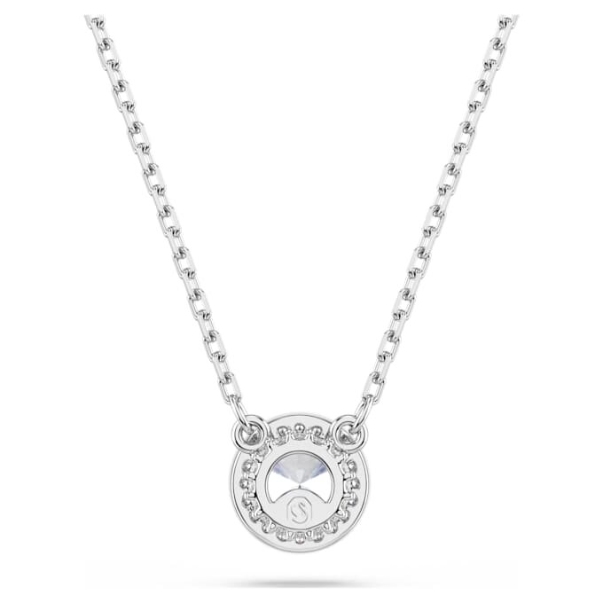Una Angelic Anhänger, Rundschliff, Pavé, weiss, rhodiniert Una Angelic Anhänger, Rundschliff, Pavé, weiss, rhodiniert