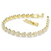 Una Angelic Armband mit Rundschliff, weiss, goldfarben plattiert Una Angelic Armband mit Rundschliff, weiss, goldfarben plattiert