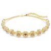 Una Angelic Choker, Rundschliff, Karamell, goldfarben plattiert Una Angelic Choker, Rundschliff, Karamell, goldfarben plattiert