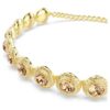 Una Angelic Choker, Rundschliff, Karamell, goldfarben plattiert Una Angelic Choker, Rundschliff, Karamell, goldfarben plattiert