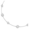 Una Angelic Halskette mit rundgeschliffenen, doppelseitigen Motiven, weiss, rhodiniert Una Angelic Halskette mit rundgeschliffenen, doppelseitigen Motiven, weiss, rhodiniert