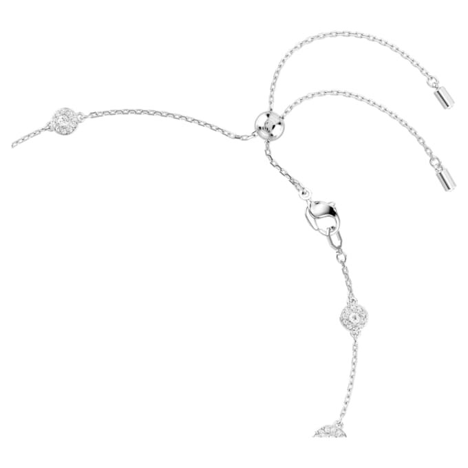 Una Angelic Halskette mit rundgeschliffenen, doppelseitigen Motiven, weiss, rhodiniert Una Angelic Halskette mit rundgeschliffenen, doppelseitigen Motiven, weiss, rhodiniert