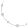 Una Angelic Halskette mit rundgeschliffenen, doppelseitigen Motiven, weiss, rhodiniert Una Angelic Halskette mit rundgeschliffenen, doppelseitigen Motiven, weiss, rhodiniert