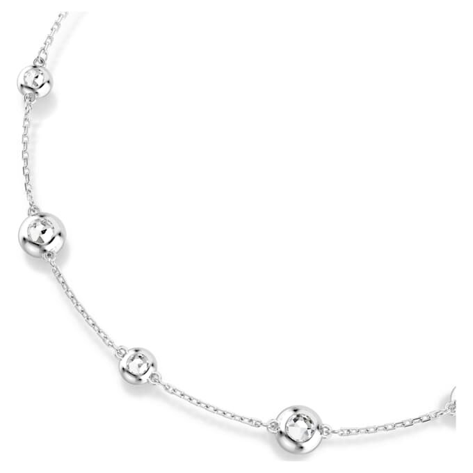 Una Angelic Halskette mit rundgeschliffenen, doppelseitigen Motiven, weiss, rhodiniert Una Angelic Halskette mit rundgeschliffenen, doppelseitigen Motiven, weiss, rhodiniert