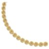 Una Angelic Halskette, Rundschliff, Karamell, vergoldet