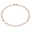 Una Angelic Halskette, Rundschliff, mittelgross, weiss, roségoldfarben plattiert