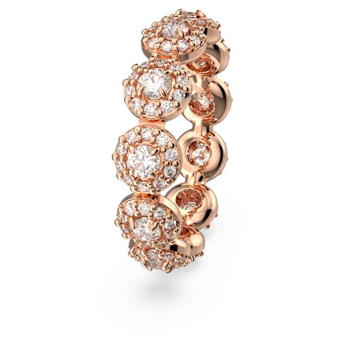 Una Angelic Ring, Rundschliff, weiss, roségoldfarben plattiert Una Angelic Ring, Rundschliff, weiss, roségoldfarben plattiert