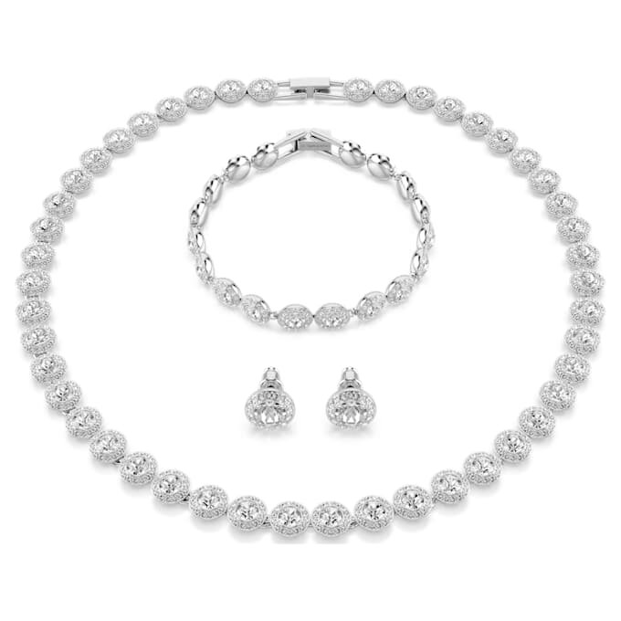 Una Angelic Set (3), Rundschliff, Weiss, rhodiniert Una Angelic Set (3), Rundschliff, Weiss, rhodiniert