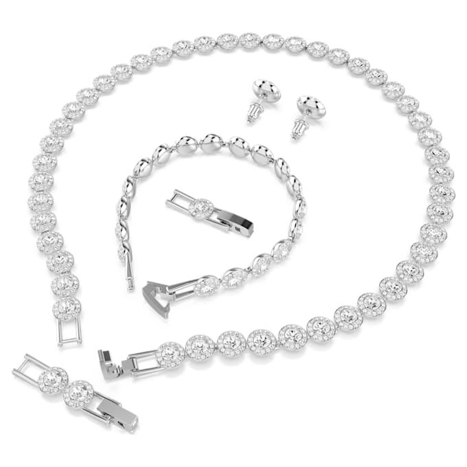 Una Angelic Set (3), Rundschliff, Weiss, rhodiniert Una Angelic Set (3), Rundschliff, Weiss, rhodiniert