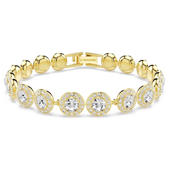 Una Angelic Set (3-teilig), Rundschliff, weiss, goldfarben plattiert Una Angelic Set (3-teilig), Rundschliff, weiss, goldfarben plattiert