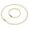 Una Angelic Set, runder Schliff, weiss, vergoldet Una Angelic Set, runder Schliff, weiss, vergoldet