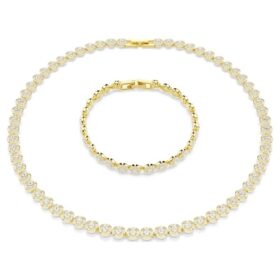 Una Angelic Set, runder Schliff, weiss, vergoldet